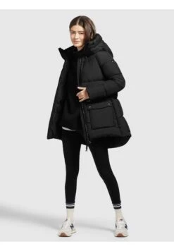 Khujo PheobeCappotto InvernaleSchwarz Donna Cappotti KH121U15N-Q11 -Delem 029f8da883754c0fa824881fc0d2311e