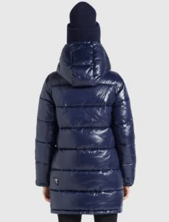 Khujo Wencke ShinyCappotto InvernaleDunkelblau Glänzend Donna Cappotti KH121U0YZ-K11 -Delem 03baaf17473d4841a4105647cdefde63