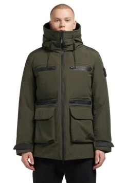 Khujo DayoGiacca InvernaleDunkelgrün Uomo Giacche KH122T0G8-M11 -Delem 040893490bc5459596569f7a0c6cb31c