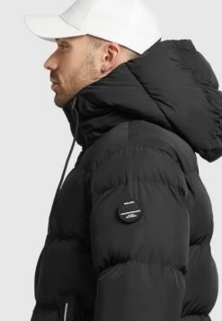 Khujo RafiCappotto InvernaleSchwarz Uomo Cappotti KH122T0E2-Q11 -Delem 0918e26bb2d14e97bf8264e989663170