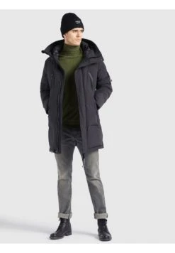 Khujo ZylanCappotto InvernaleSchwarz Uomo Cappotti KH122T0CD-Q11 -Delem 097d98ab3488493b9125343b586d55c1