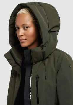 Khujo LofiCappotto InvernaleDunkelgrün Donna Cappotti KH121U1CX-M11 -Delem 09cdaf88caec4592a968d2f61edd8a24