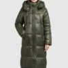 Khujo Melona ShinyCappotto InvernaleDunkelgrün Donna Cappotti KH121U15D-M11