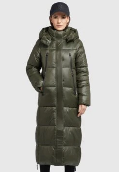 Khujo Melona ShinyCappotto InvernaleDunkelgrün Donna Cappotti KH121U15D-M11