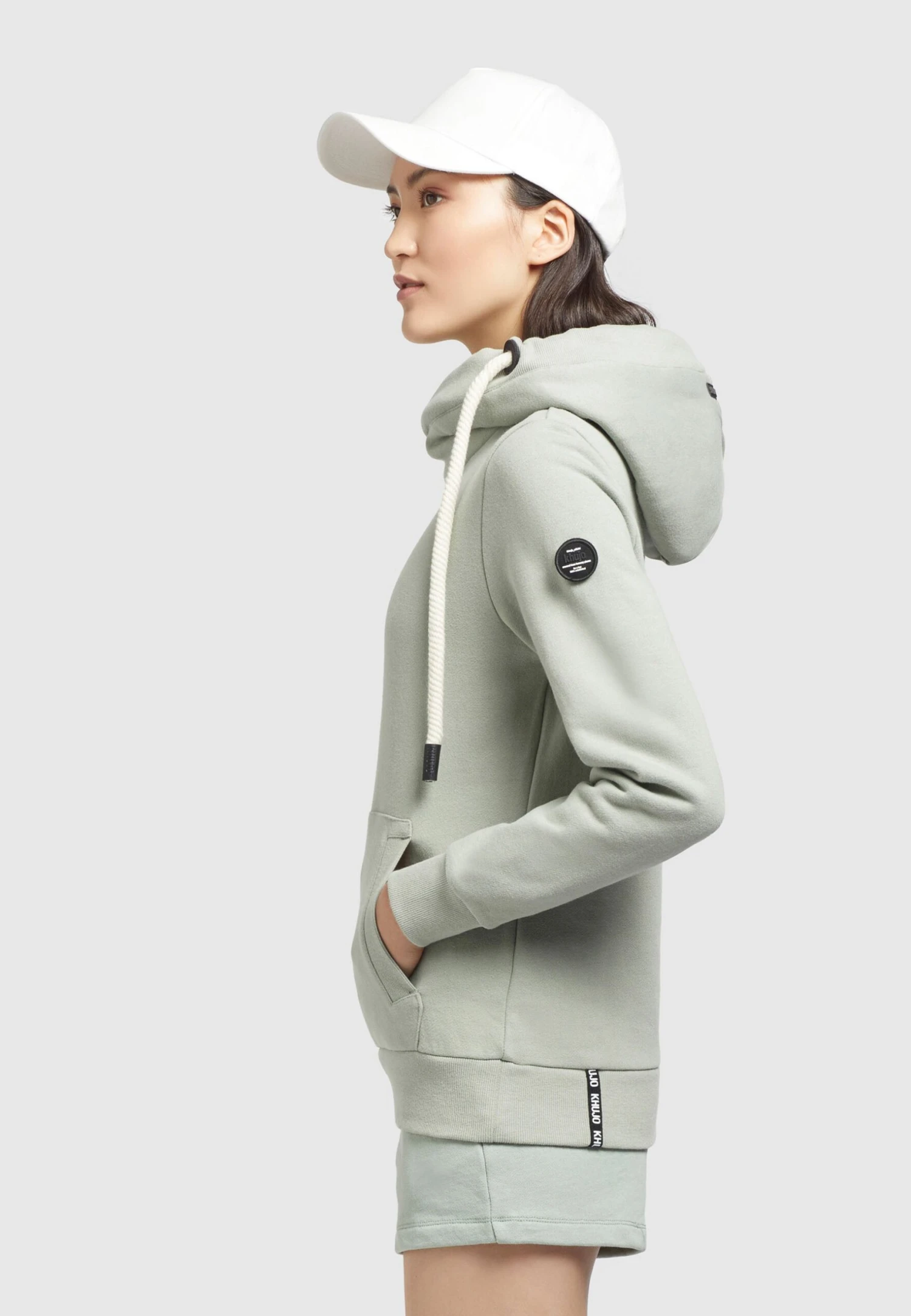 Khujo RhabeaFelpa Con CappuccioBlassgrün Donna Felpe KH121J077-M11 5 Khujo RhabeaFelpa Con CappuccioBlassgrün Donna Felpe KH121J077-M11 - immagine 5