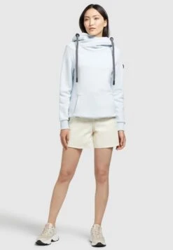 Khujo RhabeaFelpa Con CappuccioHellblau Donna Felpe KH121J077-K11 -Delem 119644f6493b42288afb8c4211854238