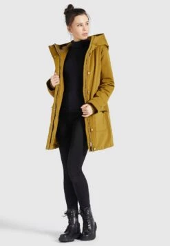 Khujo NovaCappotto InvernaleCurry Donna Cappotti KH121U10A-E11 -Delem 12031b7b8d544152a505611a05576382