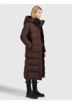 Khujo Saima MattCappotto InvernaleDunkelbraun Donna Cappotti KH121U19Z-O11 -Delem 1455de7618c745d197c066788ab286db