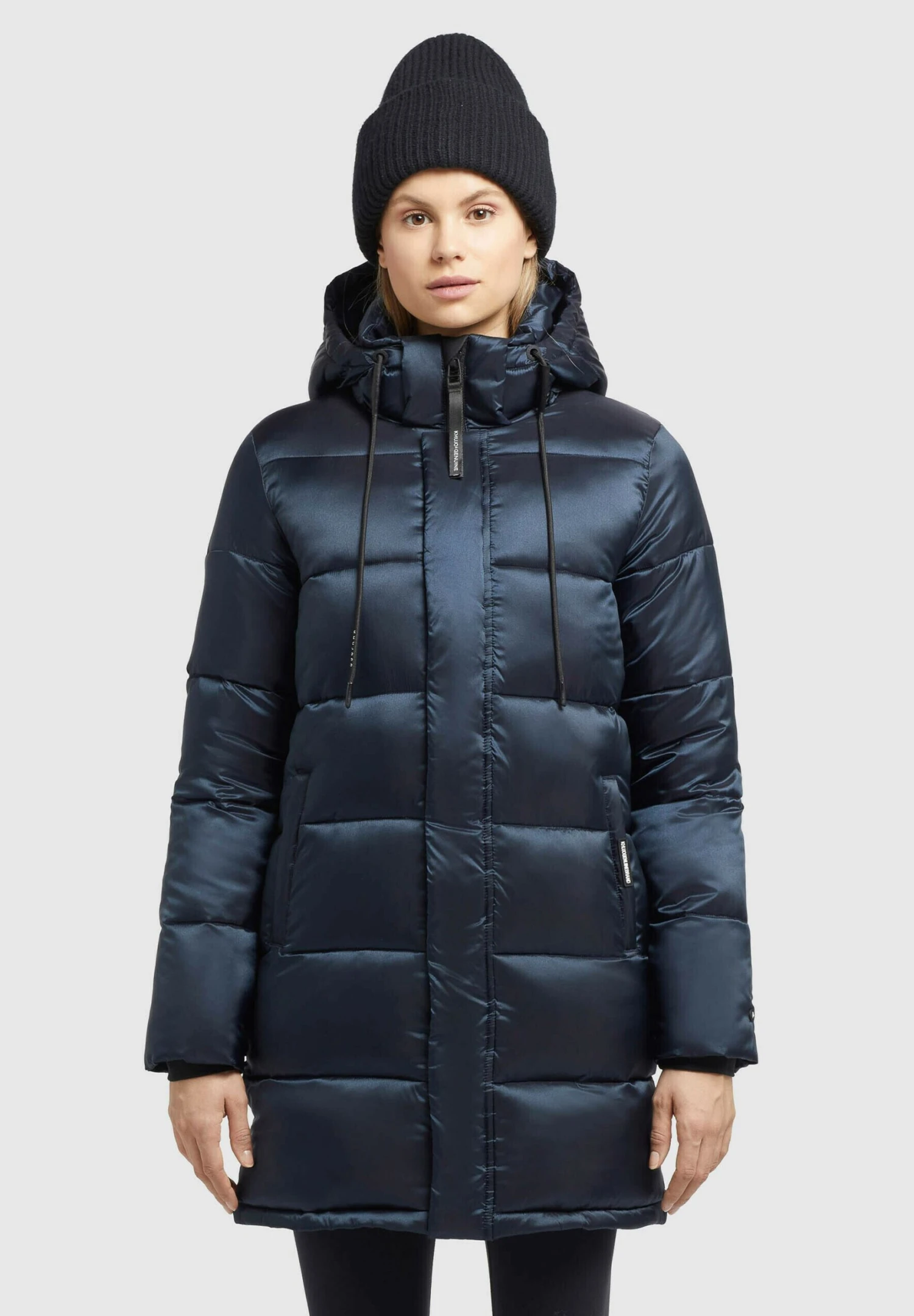 Khujo Word SatinCappotto InvernaleDunkelblau Donna Cappotti KH121U157-K11 1 Khujo Word SatinCappotto InvernaleDunkelblau Donna Cappotti KH121U157-K11