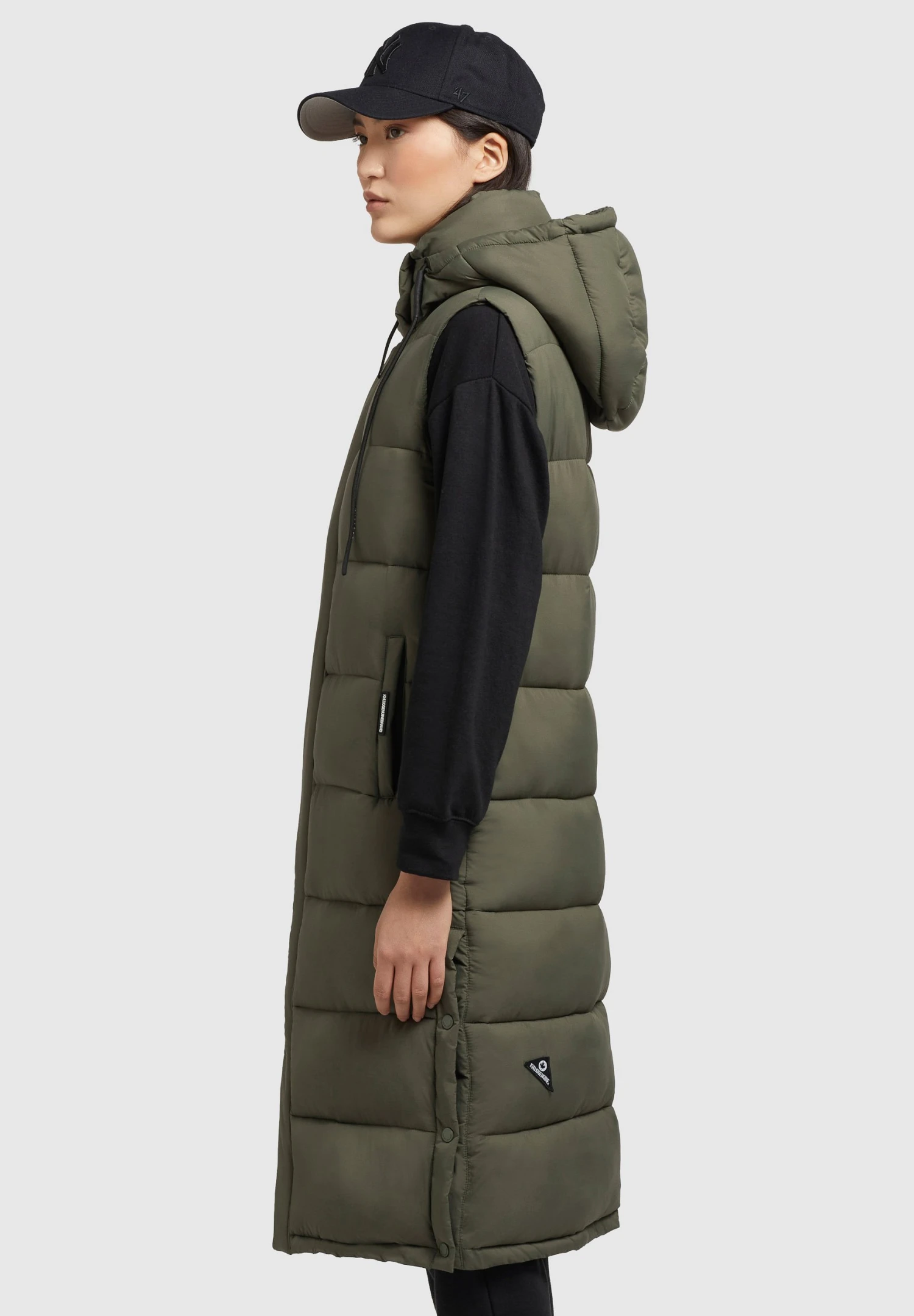 Khujo Tourin MattSmanicatoKhaki Grün Donna Giacche E Blazer KH121U14N-N11 4 Khujo Tourin MattSmanicatoKhaki Grün Donna Giacche E Blazer KH121U14N-N11 - immagine 4