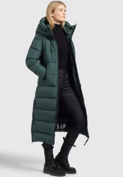 Khujo DeriaCappotto InvernaleBlaugrün Donna Cappotti KH121U1CI-L11 -Delem 1941ac0230a74e6992293e573ce720c7