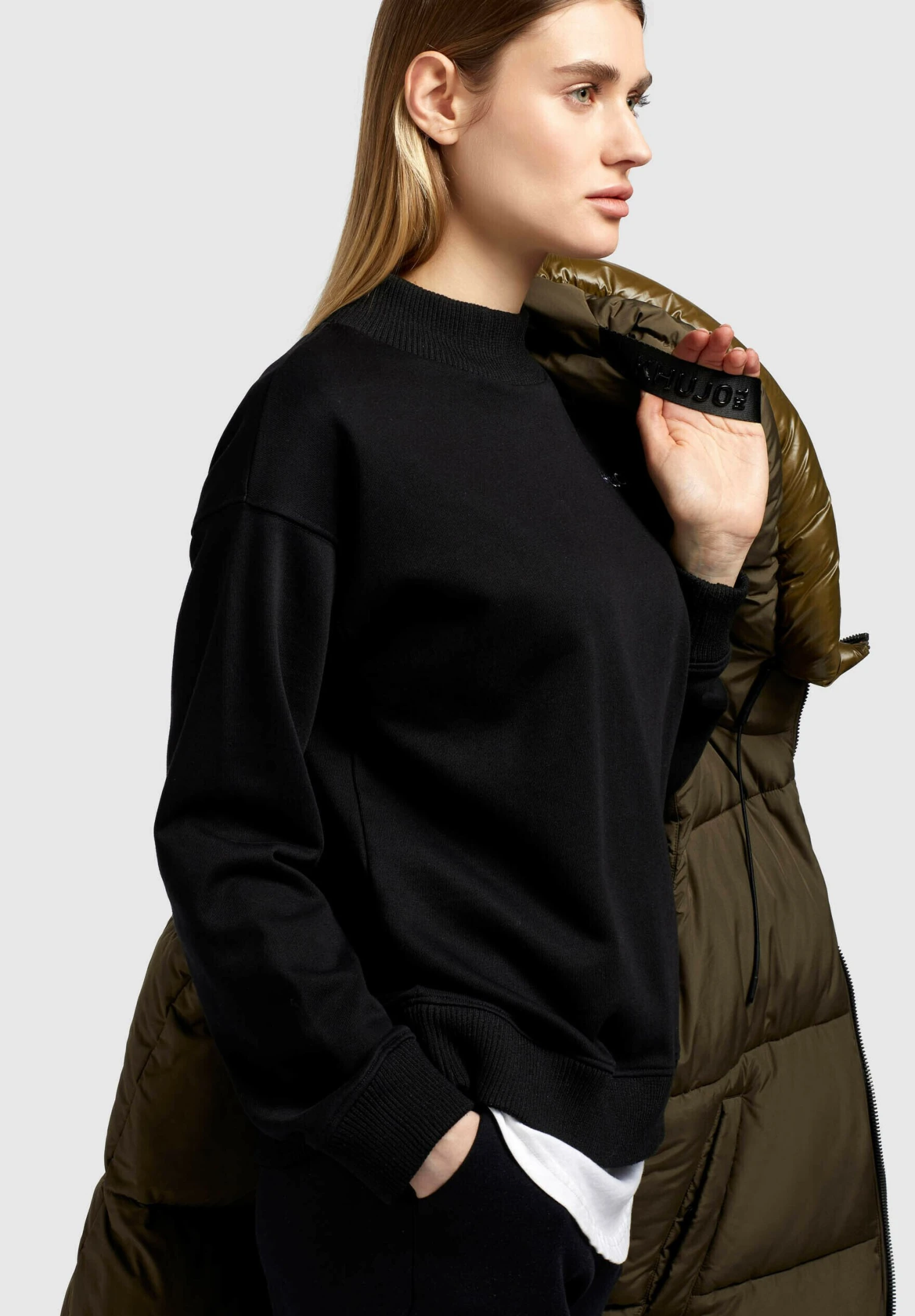 Khujo LynnSmanicatoDunkel Khaki Donna Giacche E Blazer KH121U1CD-M12 5 Khujo LynnSmanicatoDunkel Khaki Donna Giacche E Blazer KH121U1CD-M12 - immagine 5