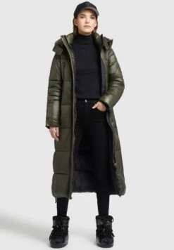 Khujo Melona ShinyCappotto InvernaleDunkelgrün Donna Cappotti KH121U15D-M11 -Delem 225e6b4d57914549bb027933d2c0d2f5