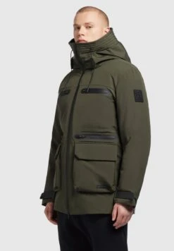 Khujo DayoGiacca InvernaleDunkelgrün Uomo Giacche KH122T0G8-M11 -Delem 257f504184734a93b2d2ab1ba20d6098