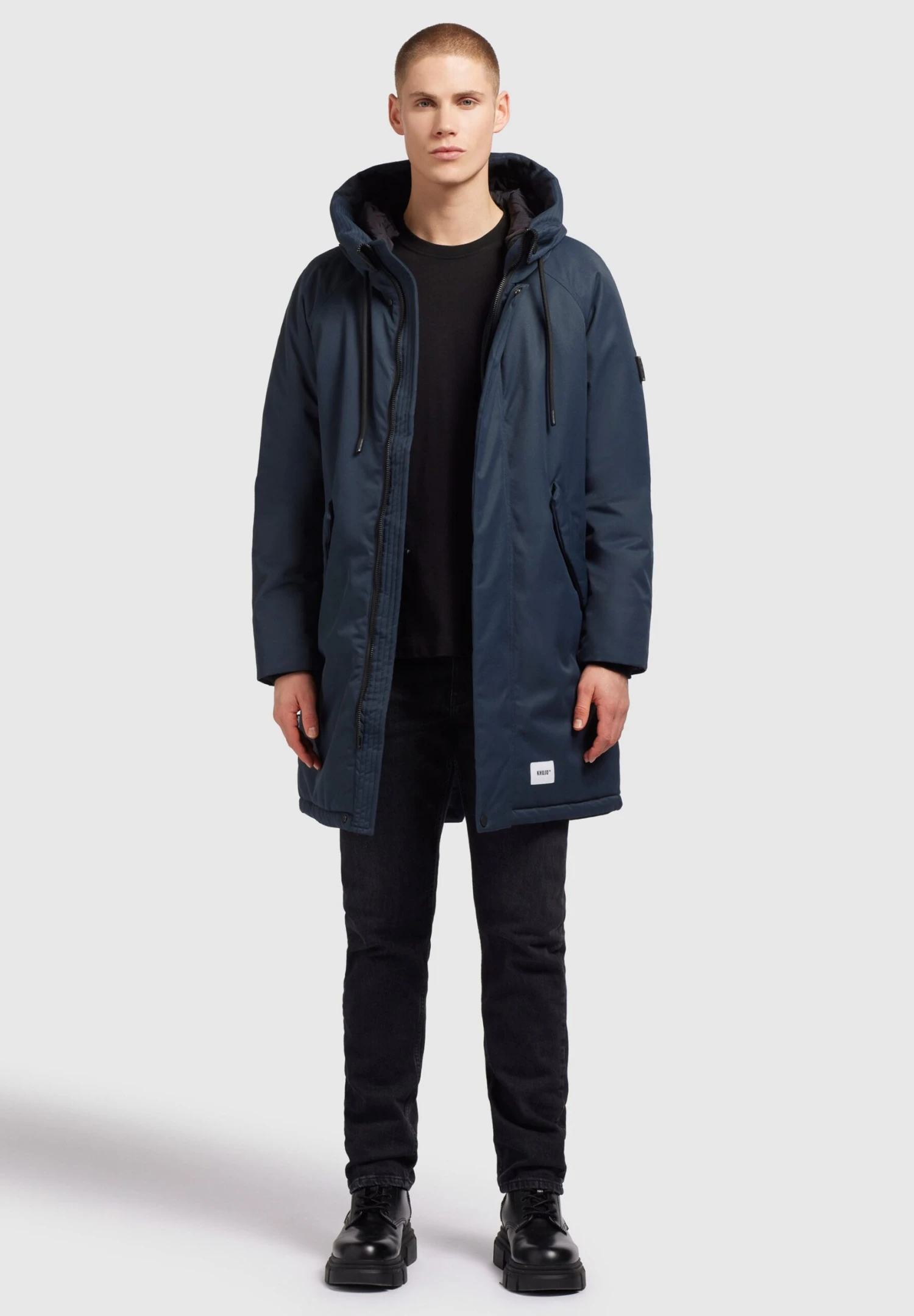 Khujo HantCappotto InvernaleDunkelblau Uomo Cappotti KH122T0FY-K11 2 Khujo HantCappotto InvernaleDunkelblau Uomo Cappotti KH122T0FY-K11 - immagine 2