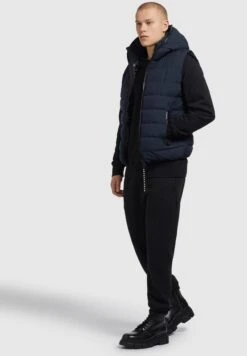 Khujo Weste Berd MattSmanicatoDunkelblau Uomo Giacche KH122T0G5-K11 -Delem 27005d0d88b94b05978e19037253d21b