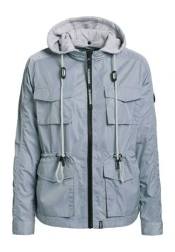 Khujo FlamesGiacca LeggeraBlaugrau Hell Donna Giacche E Blazer KH121U13B-C11 -Delem 271ec0f1b79d480f9e8b77e0131edb46