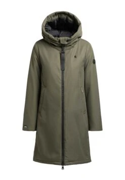 Khujo LisadCappotto InvernaleKhaki Grün Donna Cappotti KH121U16E-N11 -Delem 27f1ddad0110458bb6ef783b7f6a722b