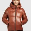 Khujo Valea ShinyGiacca InvernaleRotbraun Donna Giacche E Blazer KH121U1B5-O11