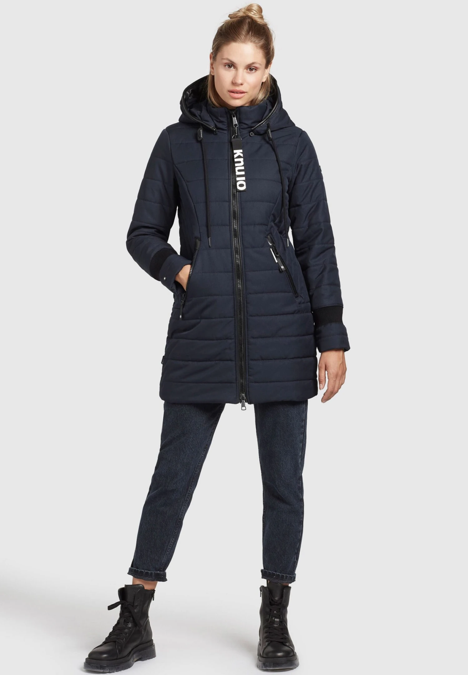Khujo Shine2 StructuredCappotto InvernaleDunkelblau Donna Cappotti KH121U11H-K11 2 Khujo Shine2 StructuredCappotto InvernaleDunkelblau Donna Cappotti KH121U11H-K11 - immagine 2