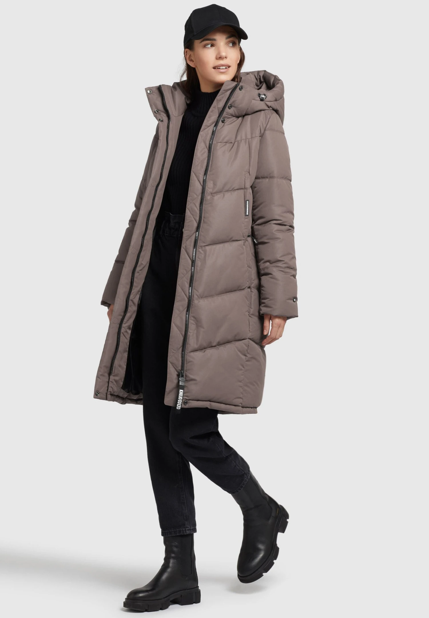 Khujo LimettaCappotto InvernaleTaupe Donna Cappotti KH121U14W-B11 2 Khujo LimettaCappotto InvernaleTaupe Donna Cappotti KH121U14W-B11 - immagine 2