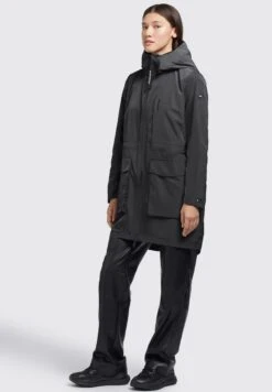 Khujo Mantel Ging - Cappotto Corto - Schwarz -Delem 2dc8b0bd4a314ed49baaca32d56a34ad