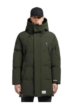Khujo CloydCappotto InvernaleKhaki Grün Uomo Cappotti KH122T0FU-N11 -Delem 2fd9c39358f144b289b6bb3939fa8599