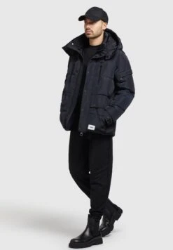 Khujo ShinzoGiacca InvernaleGraublau Uomo Giacche KH122T0DR-K11 -Delem 30b62fdb905a4ccda8018ce21b0fa036