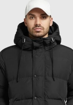 Khujo RafiCappotto InvernaleSchwarz Uomo Cappotti KH122T0E2-Q11 -Delem 31add55a20fa4b47811c05b47bc22255