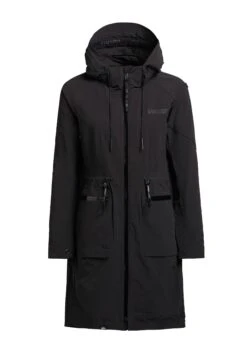 Khujo Levane - Impermeabile - Schwarz -Delem 31f4c1b84b384cbda6ee51bb79159551