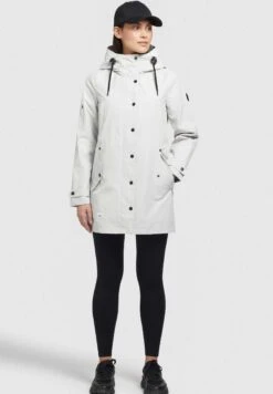 Khujo JelleParkaHellgrau Donna Cappotti KH121U138-C11 -Delem 323a37f35f324ac7ac974adb2a98bffa