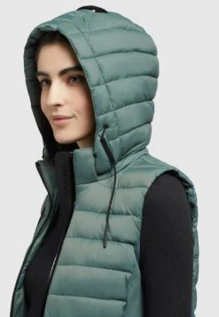 Khujo Weste Becca MattSmanicatoKupfergrün Donna Giacche E Blazer KH121U18P-L11 -Delem 358b5f6d890f4bccbaf1095e038059c5