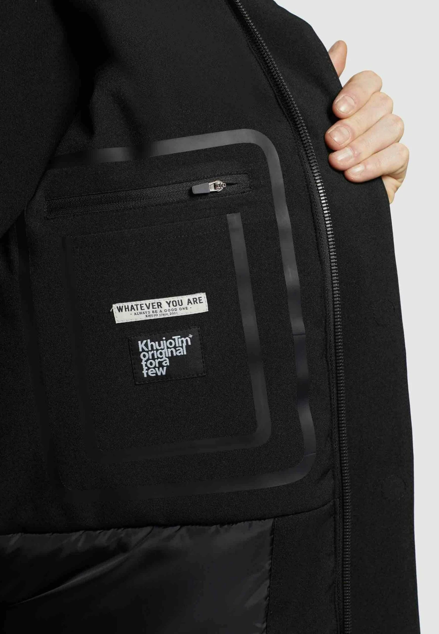 Khujo CarlCappotto InvernaleSchwarz Meliert Uomo Cappotti KH122T0DH-Q11 4 Khujo CarlCappotto InvernaleSchwarz Meliert Uomo Cappotti KH122T0DH-Q11 - immagine 4