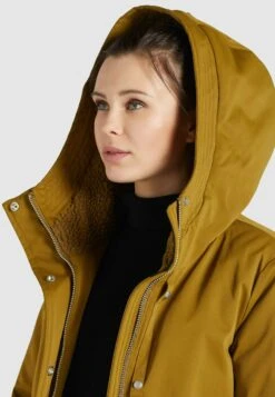 Khujo NovaCappotto InvernaleCurry Donna Cappotti KH121U10A-E11 -Delem 4069da68c9da44f39f74262490e79cd5