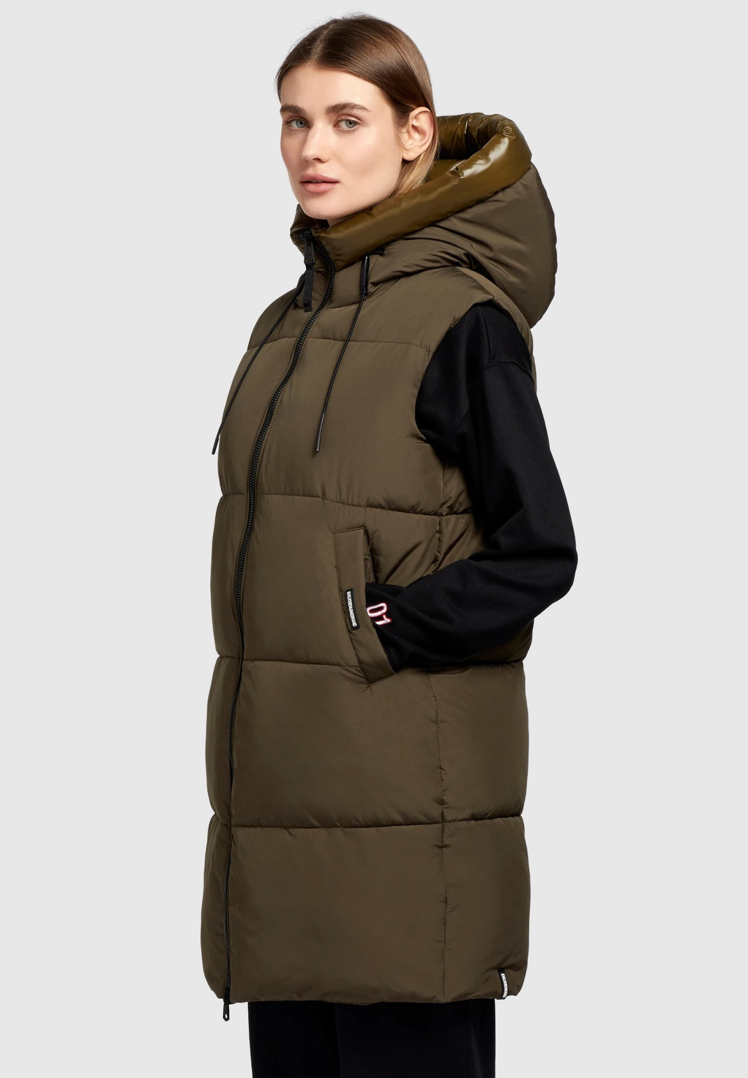 Khujo LynnSmanicatoDunkel Khaki Donna Giacche E Blazer KH121U1CD-M12 6 Khujo LynnSmanicatoDunkel Khaki Donna Giacche E Blazer KH121U1CD-M12 - immagine 6