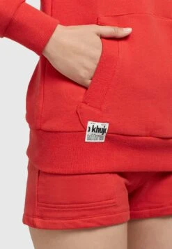 Khujo RhabeaFelpa Con CappuccioRot Donna Felpe KH121J077-G11 -Delem 43e3ac036a8a4cfc95bb4c1b0197a128