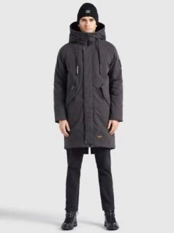 Khujo HaakCappotto InvernaleDunkelgrau Uomo Cappotti KH122T0CR-C11 -Delem 44f518f6f1394692a2f095d74115cb7e