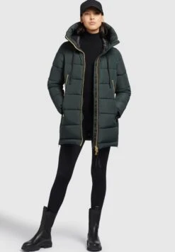 Khujo SiskaCappotto InvernaleDunkelgrün Donna Cappotti KH121U1AA-M11 -Delem 4c670b3bd0664ccca5b13a1cf68a1bb8