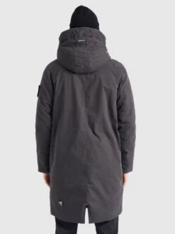 Khujo HaakCappotto InvernaleDunkelgrau Uomo Cappotti KH122T0CR-C11 -Delem 510d4f00d26c4356a6d5d978a726be06