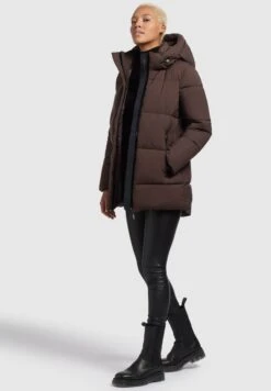Khujo Soraya MattCappotto InvernaleDunkelbraun Donna Cappotti KH121U1BN-O11 -Delem 55d6799e930e48ed9f3b5bb7dd1d4c54