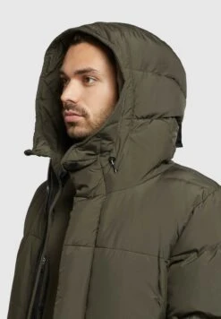 Khujo PatoCappotto InvernaleOlivgrün Uomo Cappotti KH122T0DZ-N11 -Delem 55ec6a8c3e46470ba02636ec4f77cea0