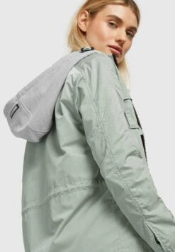 Khujo FlamesGiacca LeggeraBlassgrün Donna Giacche E Blazer KH121U13B-M11 -Delem 56dee82b9982443fa52ff00b41015822