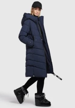 Khujo KlaydCappotto InvernaleDunkelblau Donna Cappotti KH121U14O-K11 -Delem 5791386ff55941b68648182718cf8552