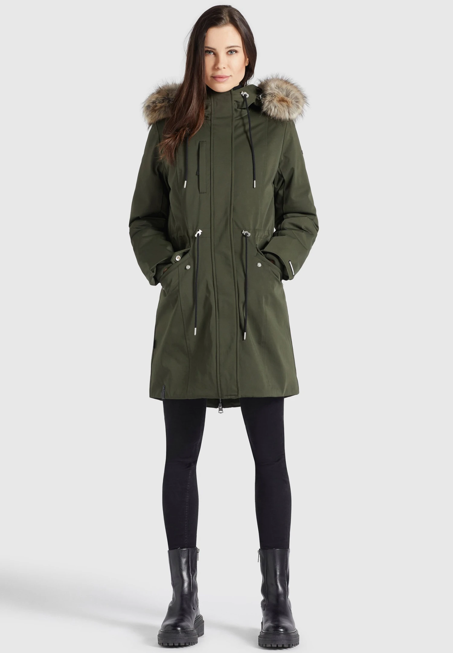 Khujo Haruna - Cappotto Invernale - Dunkeloliv 2 Khujo Haruna - Cappotto Invernale - Dunkeloliv - immagine 2