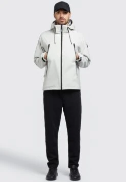 Khujo AdamImpermeabileHellgrau Uomo Giacche KH122T0EZ-C11 -Delem 5bdac6b28a8b45baab1bf61cb6e79322