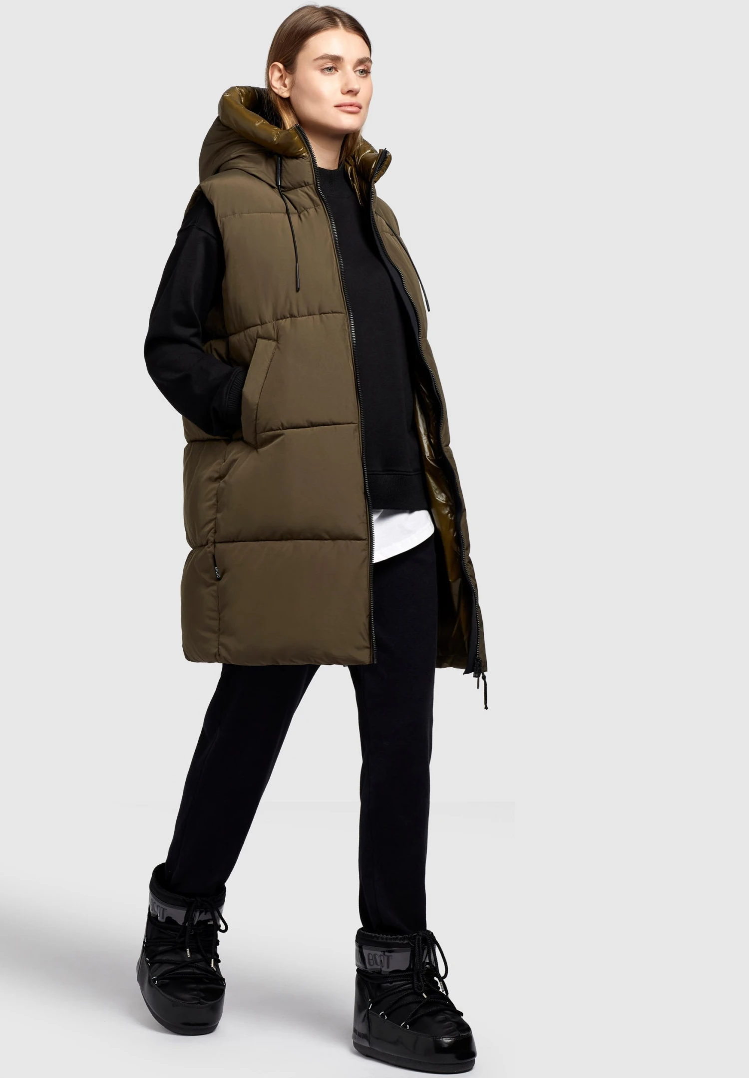 Khujo LynnSmanicatoDunkel Khaki Donna Giacche E Blazer KH121U1CD-M12 7 Khujo LynnSmanicatoDunkel Khaki Donna Giacche E Blazer KH121U1CD-M12 - immagine 7