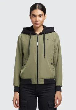 Khujo PerseeGiacca Da Mezza StagioneOlivgrün Donna Giacche E Blazer KH121U18Z-N11