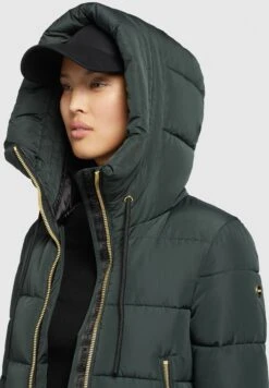 Khujo SiskaCappotto InvernaleDunkelgrün Donna Cappotti KH121U1AA-M11 -Delem 5e7fcdb7b3f746088fa0340439ef11da