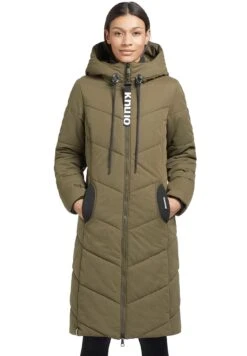 Khujo Aribay2 PeachedCappotto InvernaleKhaki Grün Donna Cappotti KH121U148-N11 -Delem 5f5c024aa5ad494e9860920355b39e2c