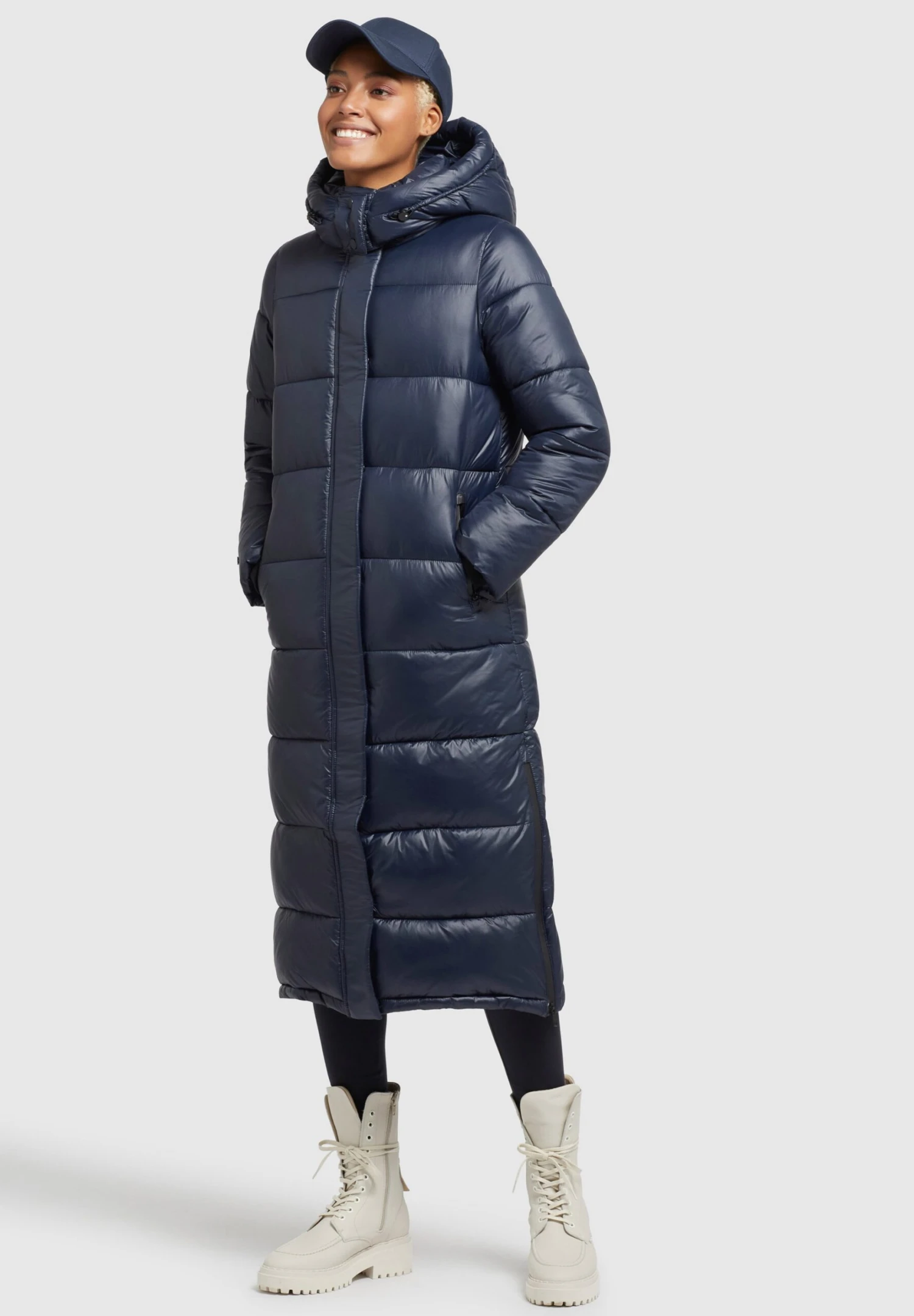 Khujo Emoria ShinyCappotto InvernaleDunkelblau Donna Cappotti KH121U17O-K11 4 Khujo Emoria ShinyCappotto InvernaleDunkelblau Donna Cappotti KH121U17O-K11 - immagine 4